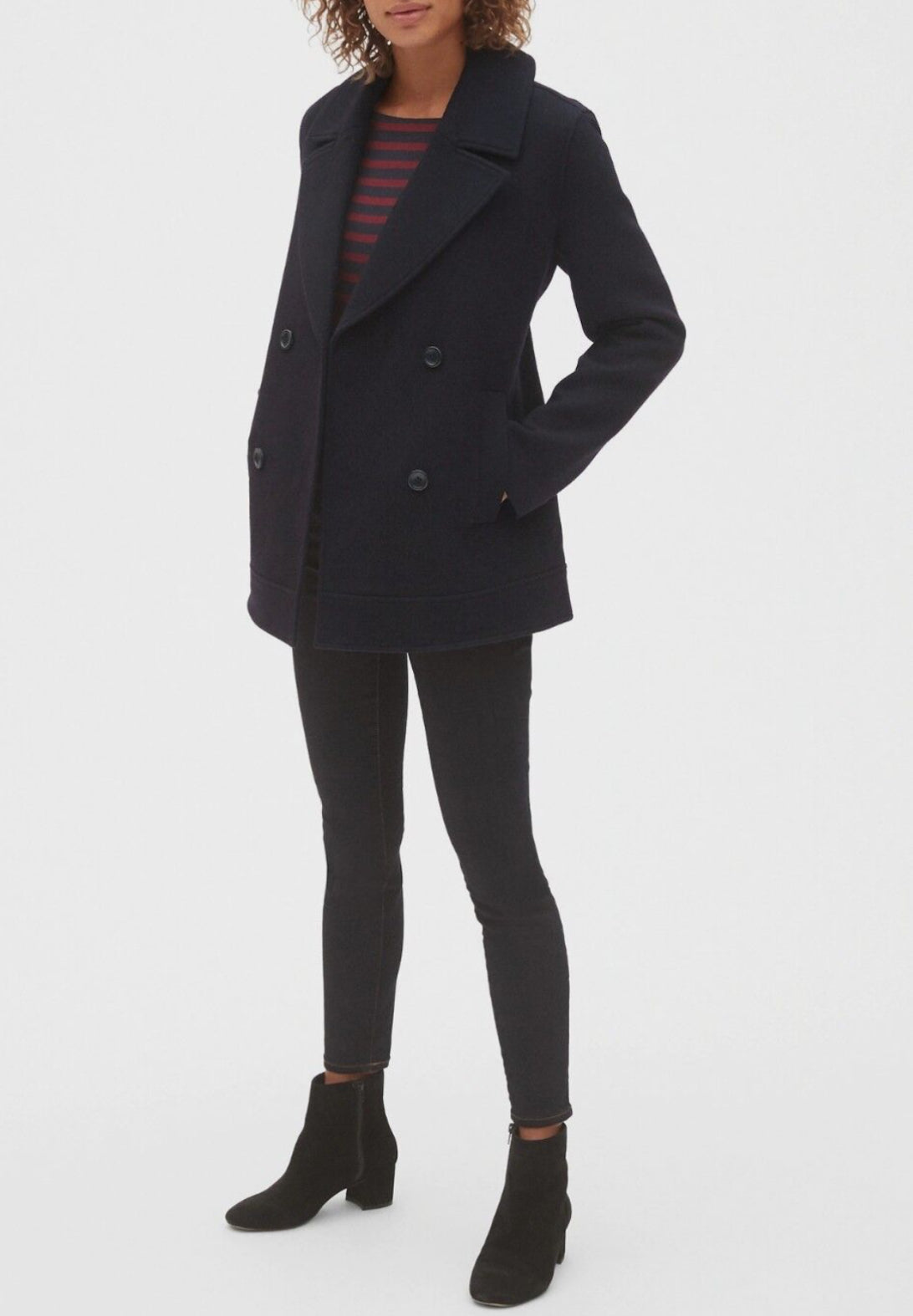 GAP Womens Classic Peacoat