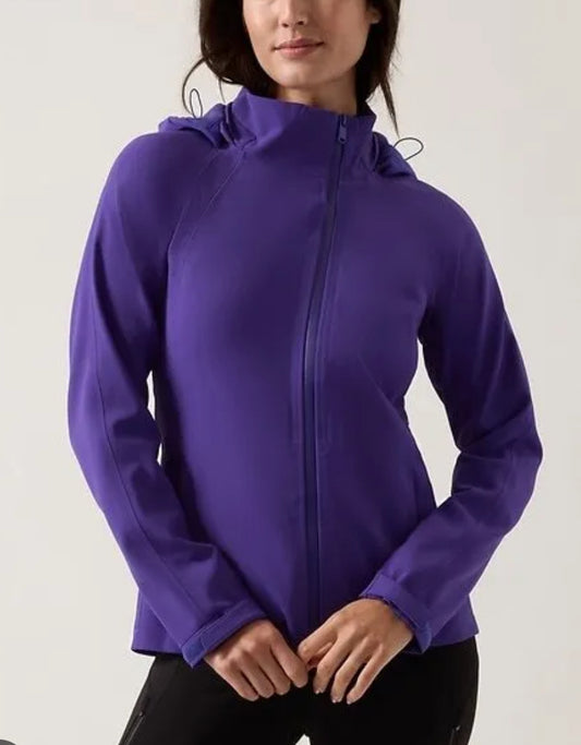 ATHLETA Glacier Softshell Jacket NEW! Purple XS B3
