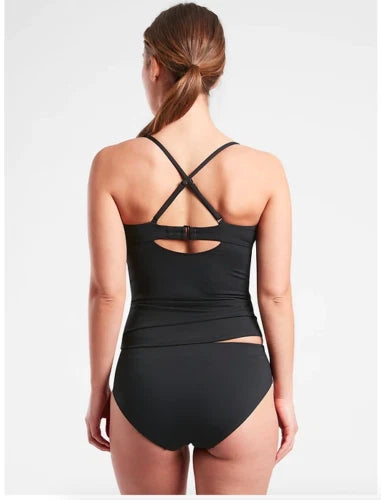 Athleta Villa Bra Cup Tankini Top, 32 B/C, Black, New!, A5