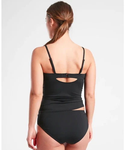 Athleta Villa Bra Cup Tankini Top, 32 B/C, Black, New!, A5