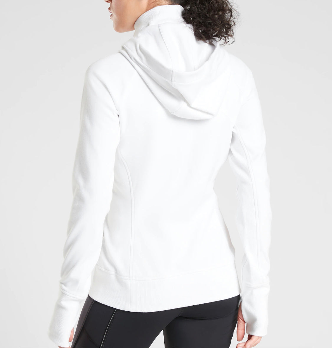 ATHLETA Triumph Hoodie, White, XL New! B9