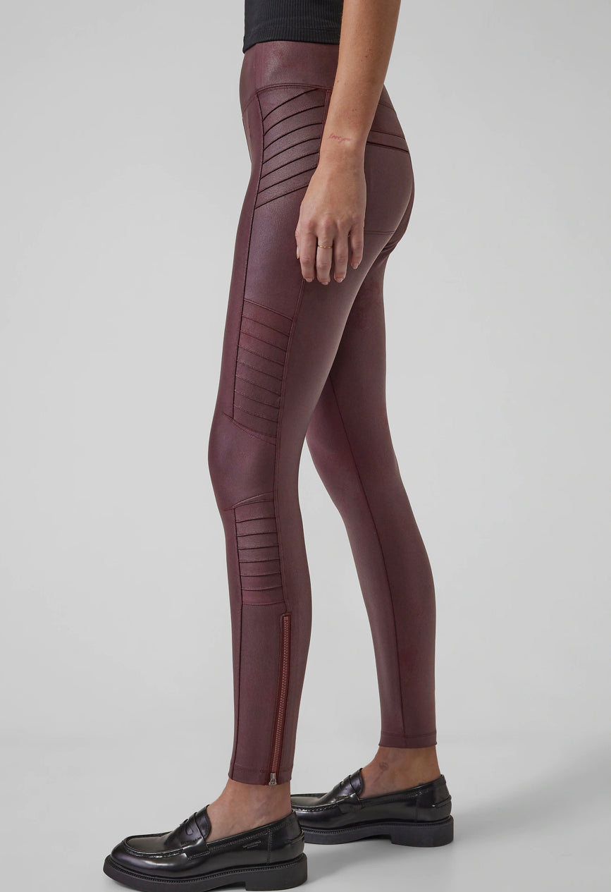 ATHLETA Delancey Gleam Moto Tight, Chocolate A10