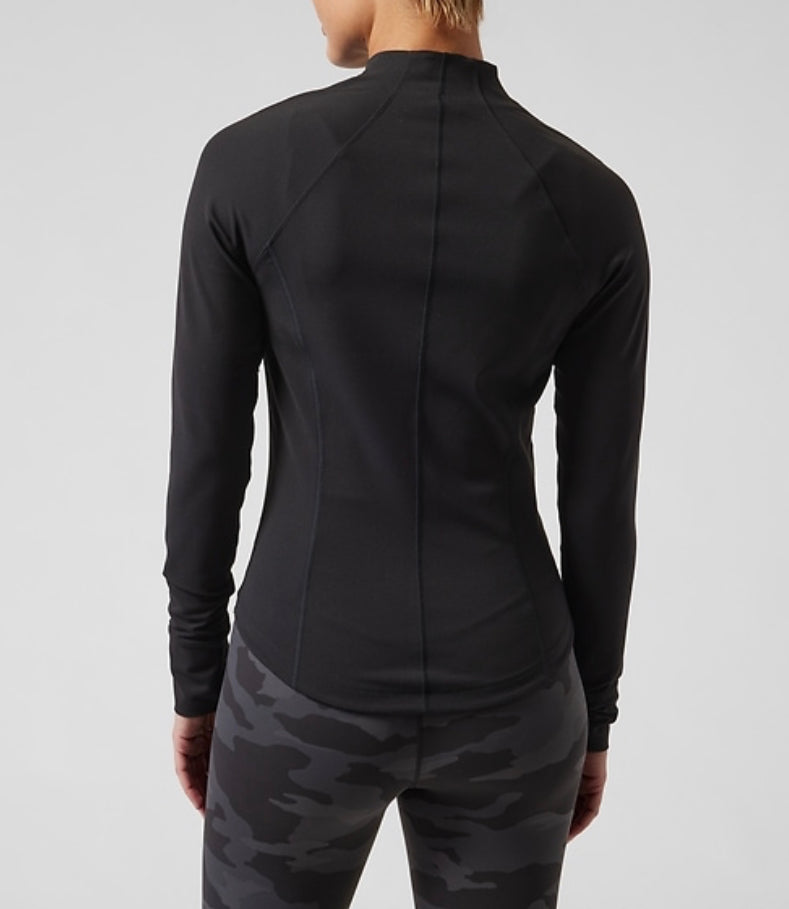 ATHLETA Salutation Jacket, Black, XL New! B11