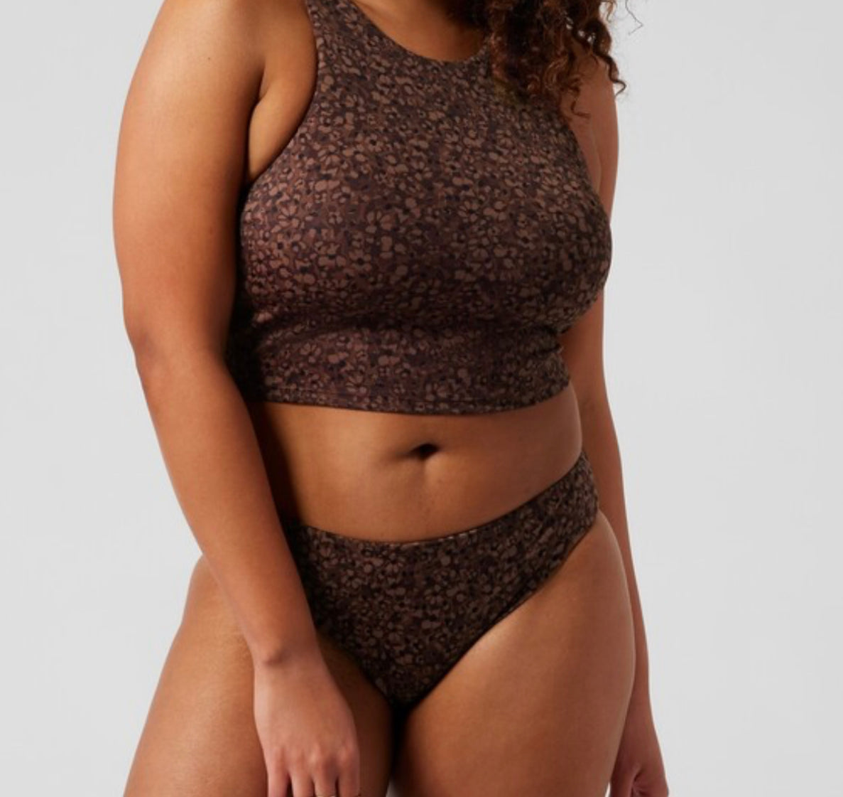 ATHLETA Conscious Crop A-C Bikini Top, Medium, New!, A5