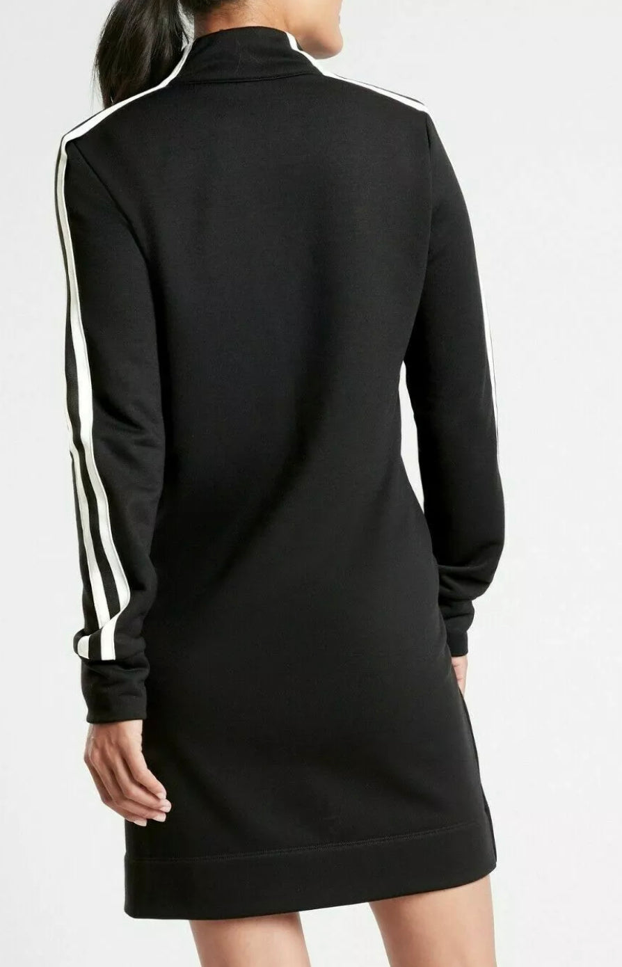 ATHLETA Crosstown Track Dress, Black, Medium New! B12