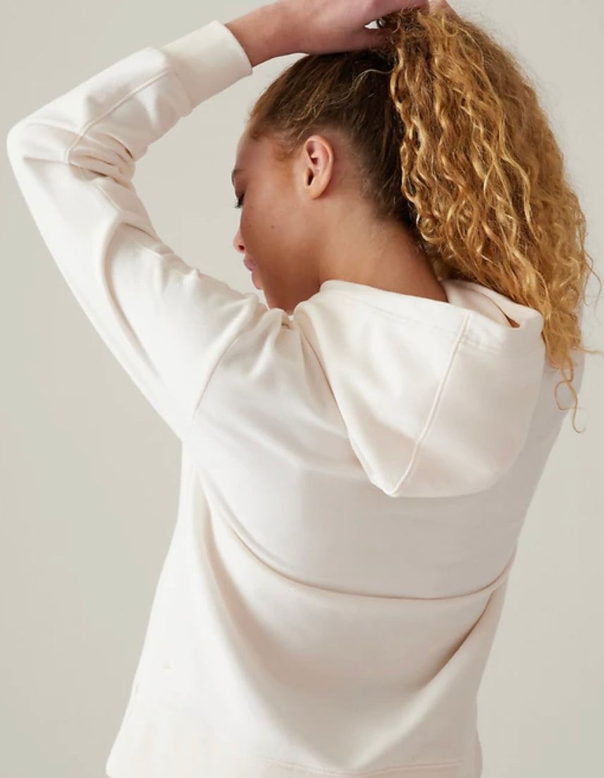 ATHLETA Retroplush Logo Hoodie Sweatshirt