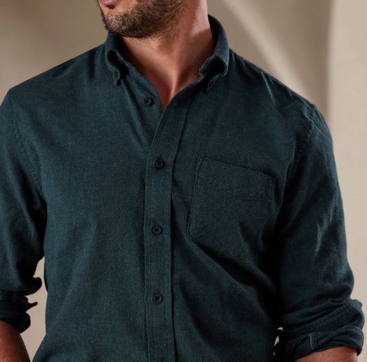 Banana Republic Mens Untucked Flannel Shirt