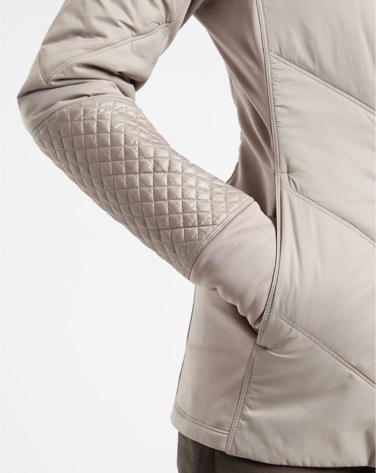 ATHLETA Rock Ridge PrimaLoft Jacket, Bluff Grey XXS, New! B5