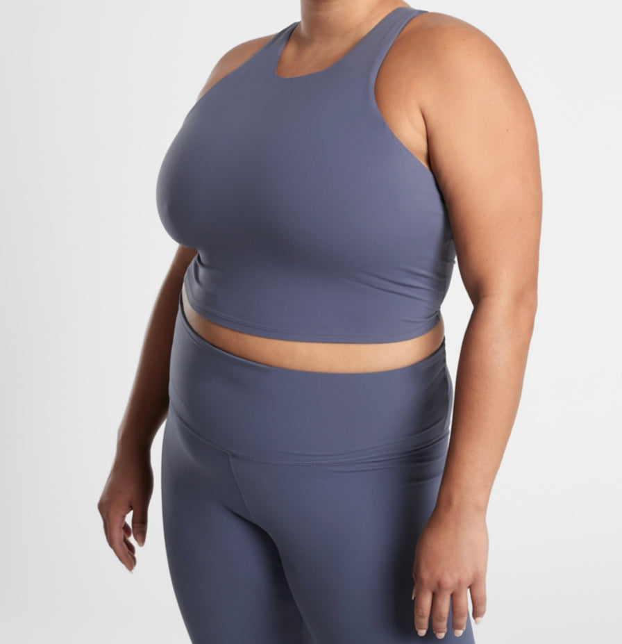 ATHLETA Conscious Crop In Powervita D-DD, Medieval Violet A11