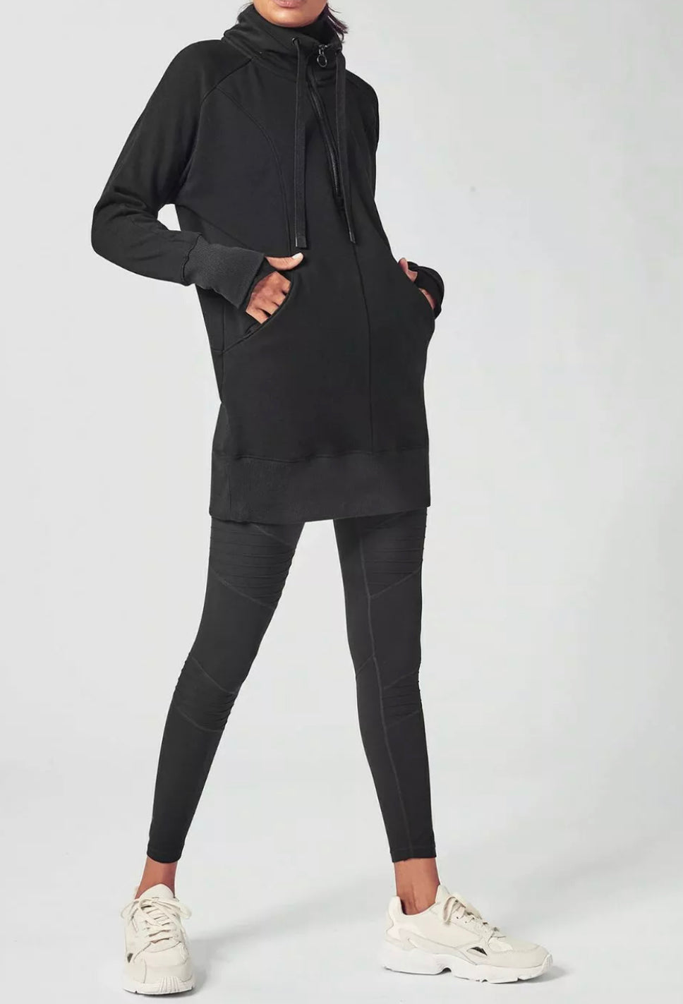 ATHLETA Inclination Moto Tights, Black