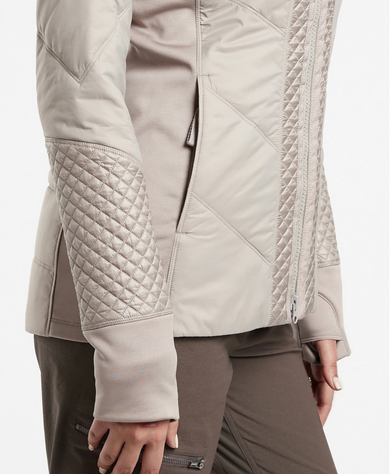 ATHLETA Rock Ridge PrimaLoft Jacket, Bluff Grey XXS, New! B5