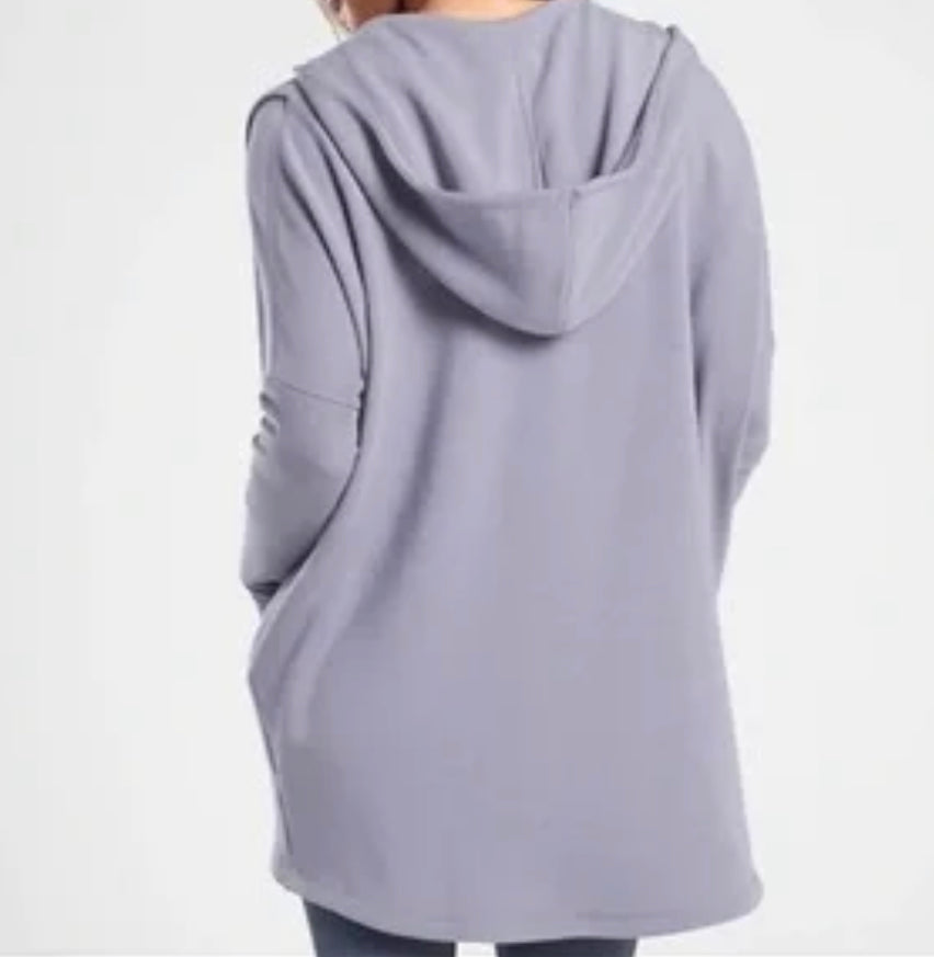ATHLETA Purana Wrap Sweatshirt, Large, Lavender New! B12