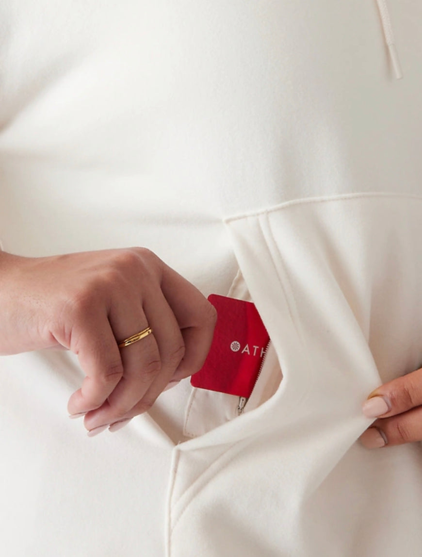 ATHLETA Retroplush Logo Hoodie Sweatshirt