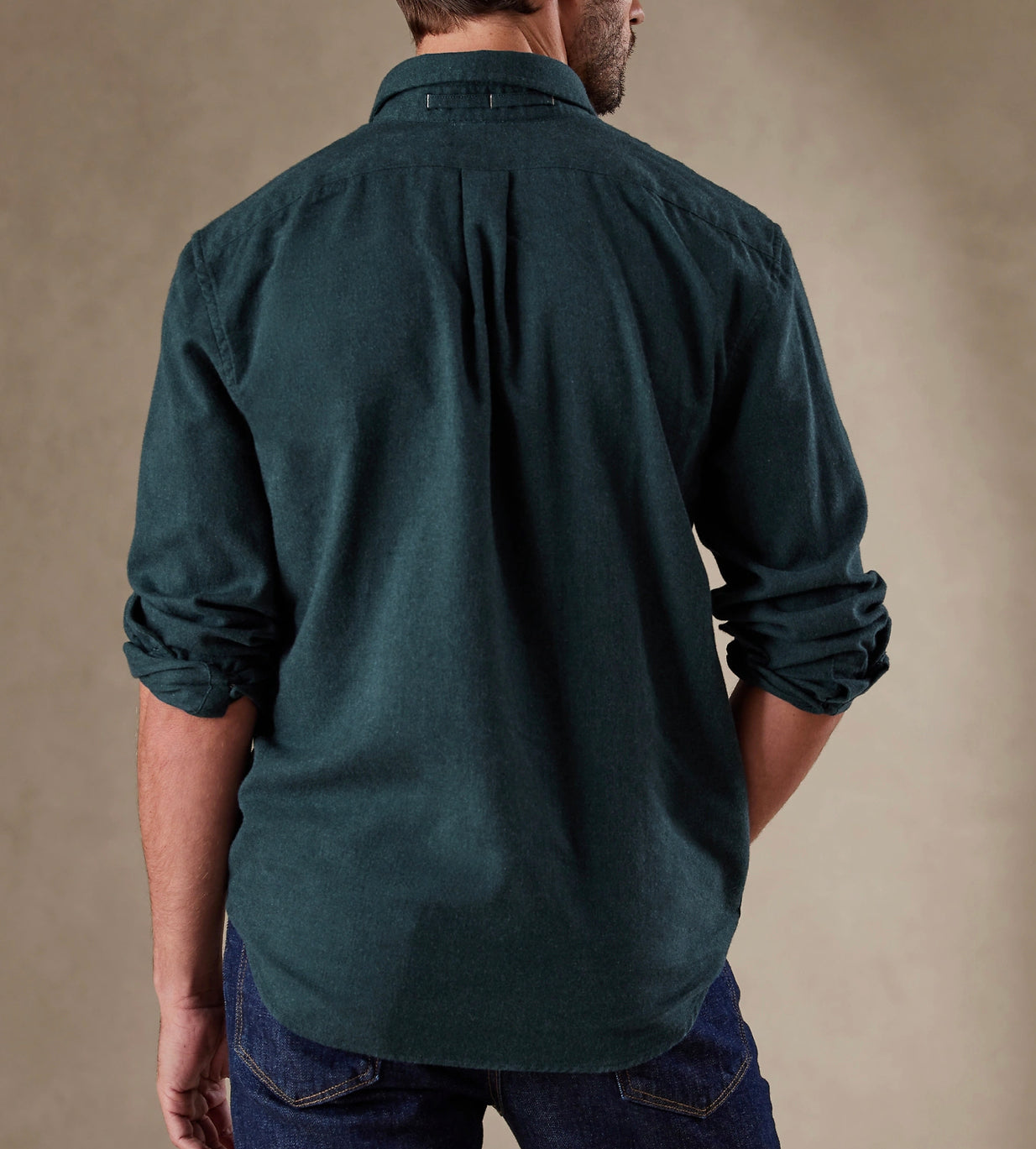 Banana Republic Mens Untucked Flannel Shirt