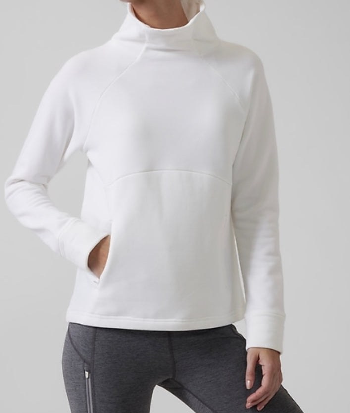 ATHLETA Altitude Polartec Funnel Neck Sweatshirt New! B3
