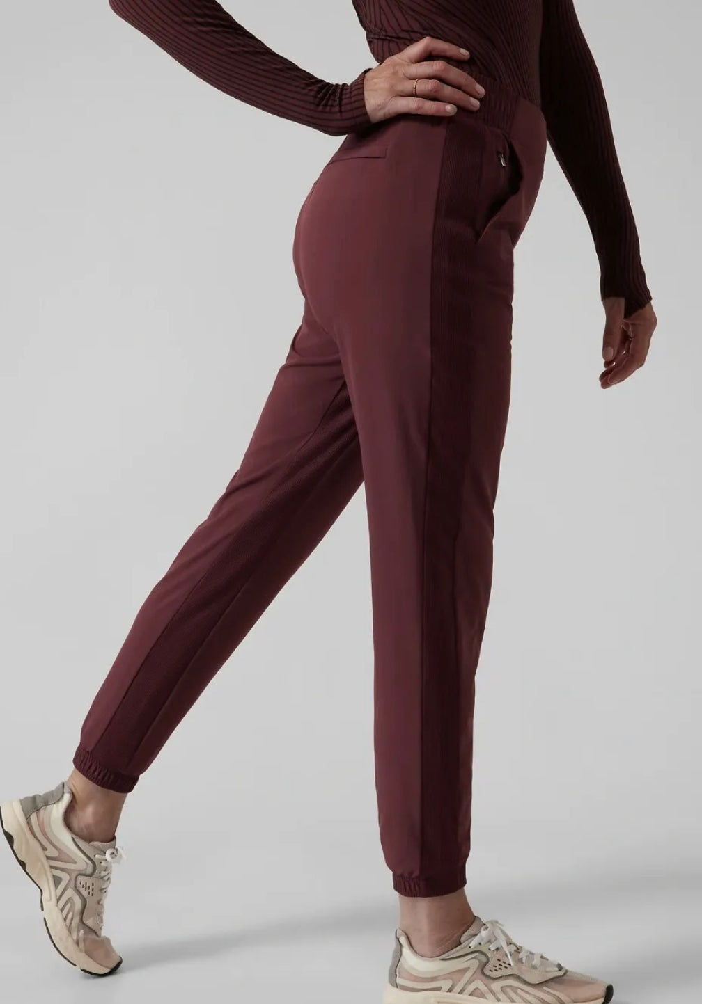ATHLETA Brooklyn Lined Textured Jogger (NEW) 12