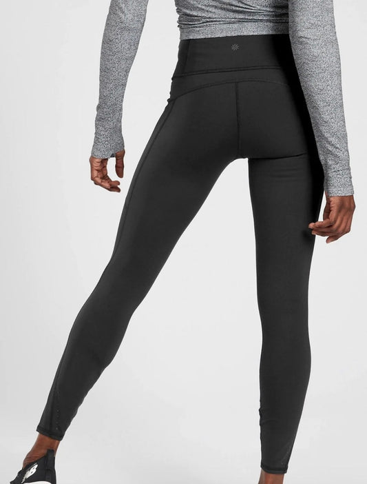 ATHLETA Rainier Tights, XXS Black, New! B8
