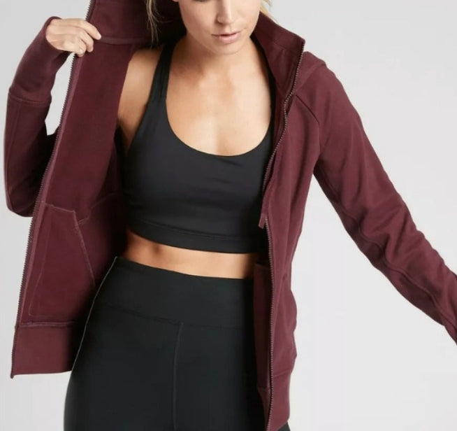 ATHLETA Triumph Hoodie, Decadent Chocolate