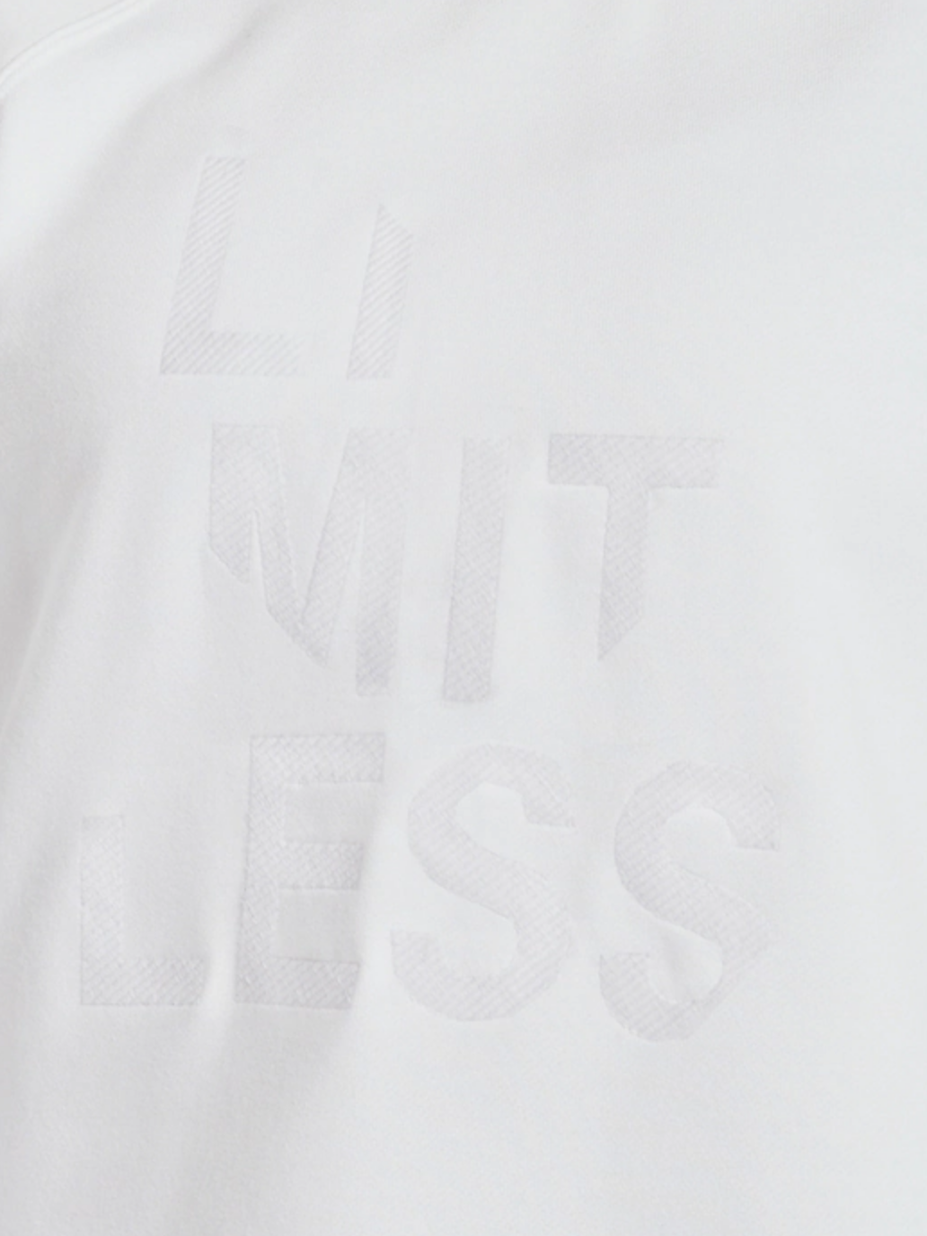 ATHLETA Limitless Graphic Crew, Bright White NEW! B3