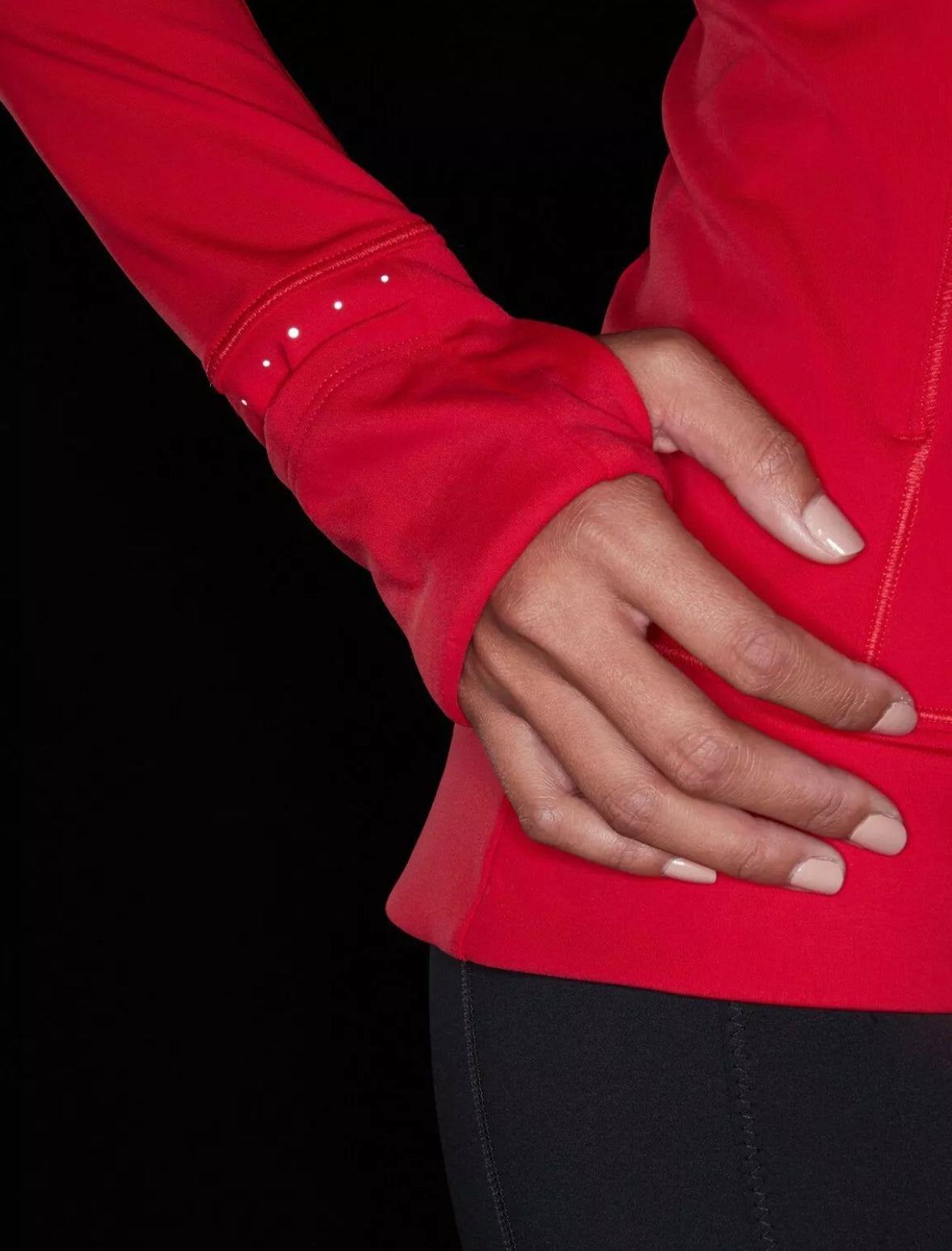 ATHLETA Whittier Peak Half Zip, Red, XS New! B10