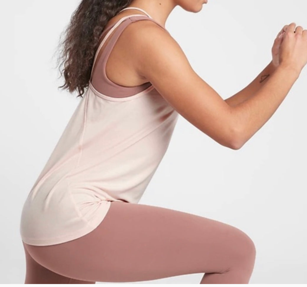 ATHLETA Posture Essence Tank, Pink Small NEW! (A2)