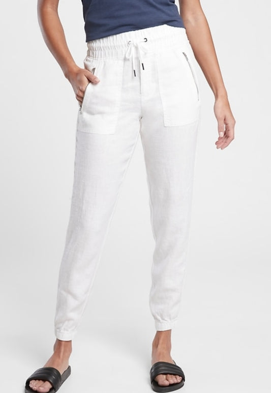 ATHLETA Cabo Linen Jogger (NEW) 12 Tall A8