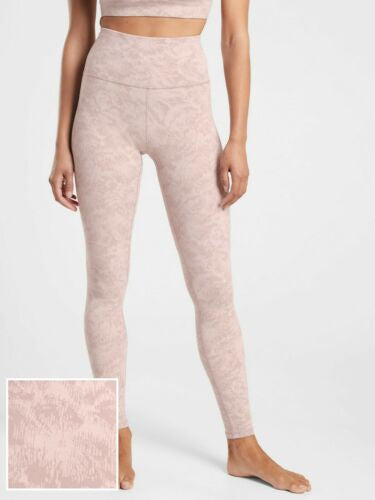 ATHLETA Elation Textured Tight, Frosted Floral Pink