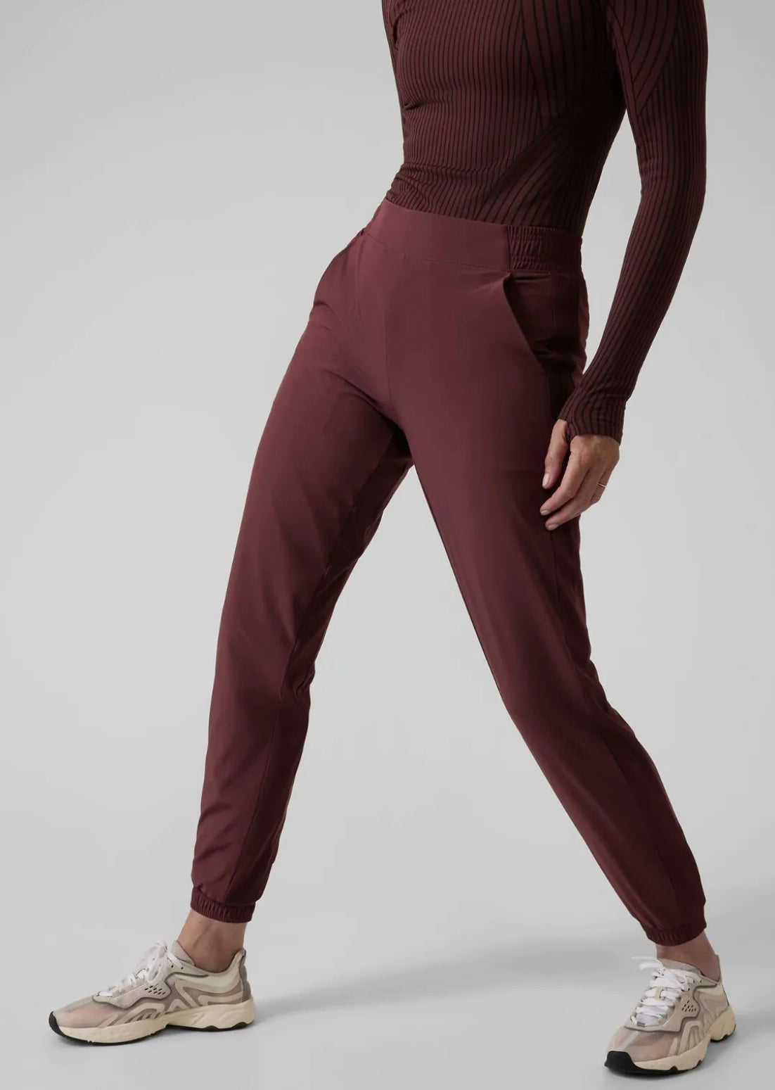 ATHLETA Brooklyn Lined Textured Jogger (NEW) 12