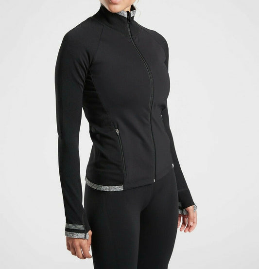 ATHLETA Andes Hybrid Jacket Black New! XS B4