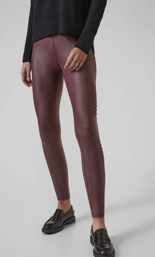 ATHLETA Delancey Gleam Moto Tight, Chocolate A10