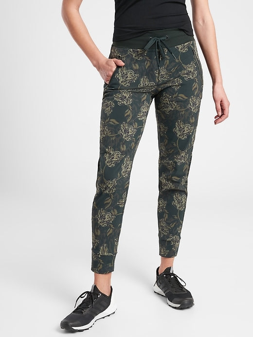 ATHLETA Trekkie North Printed Jogger (NEW) 0