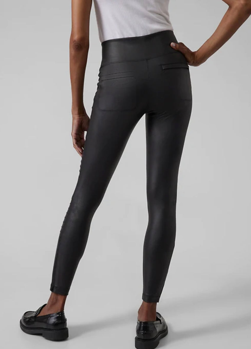 ATHLETA Delancey Gleam Moto Tight, Black XL A10