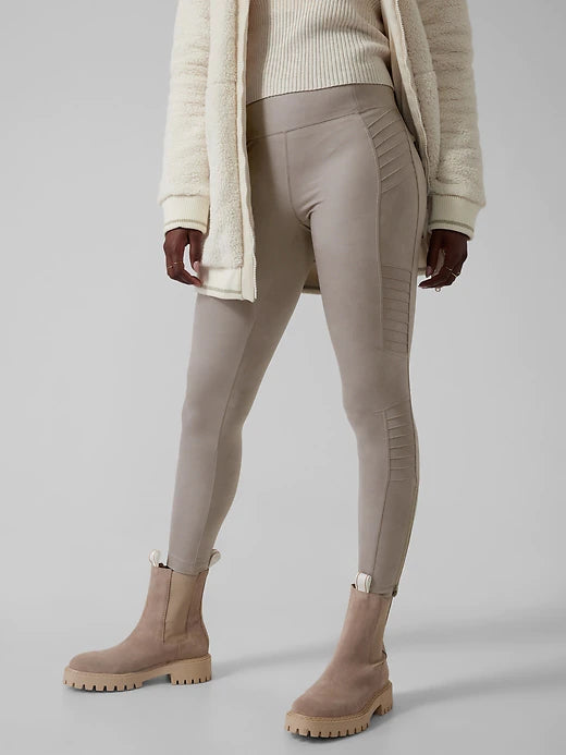 Athleta Delancey Gleam Tight NWT M  Clothes design, Leather pants, Tights