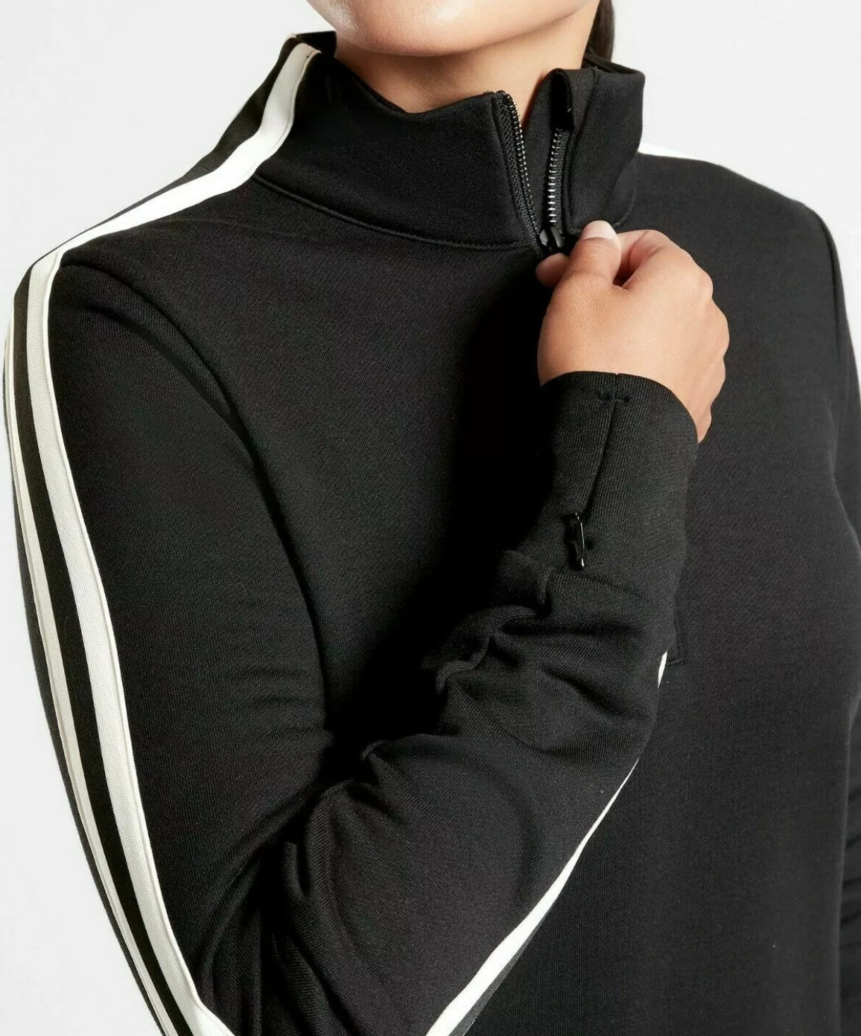 ATHLETA Crosstown Track Dress, Black, Medium New! B12