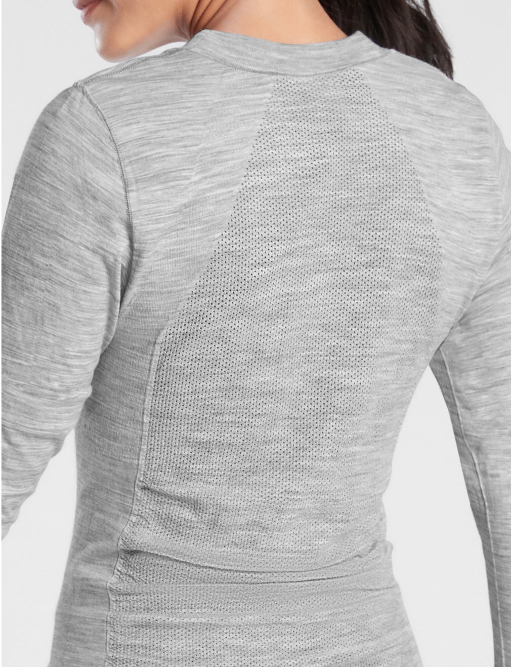 ATHLETA Foresthill Ascent Top, Gray Heather, XL New! B10
