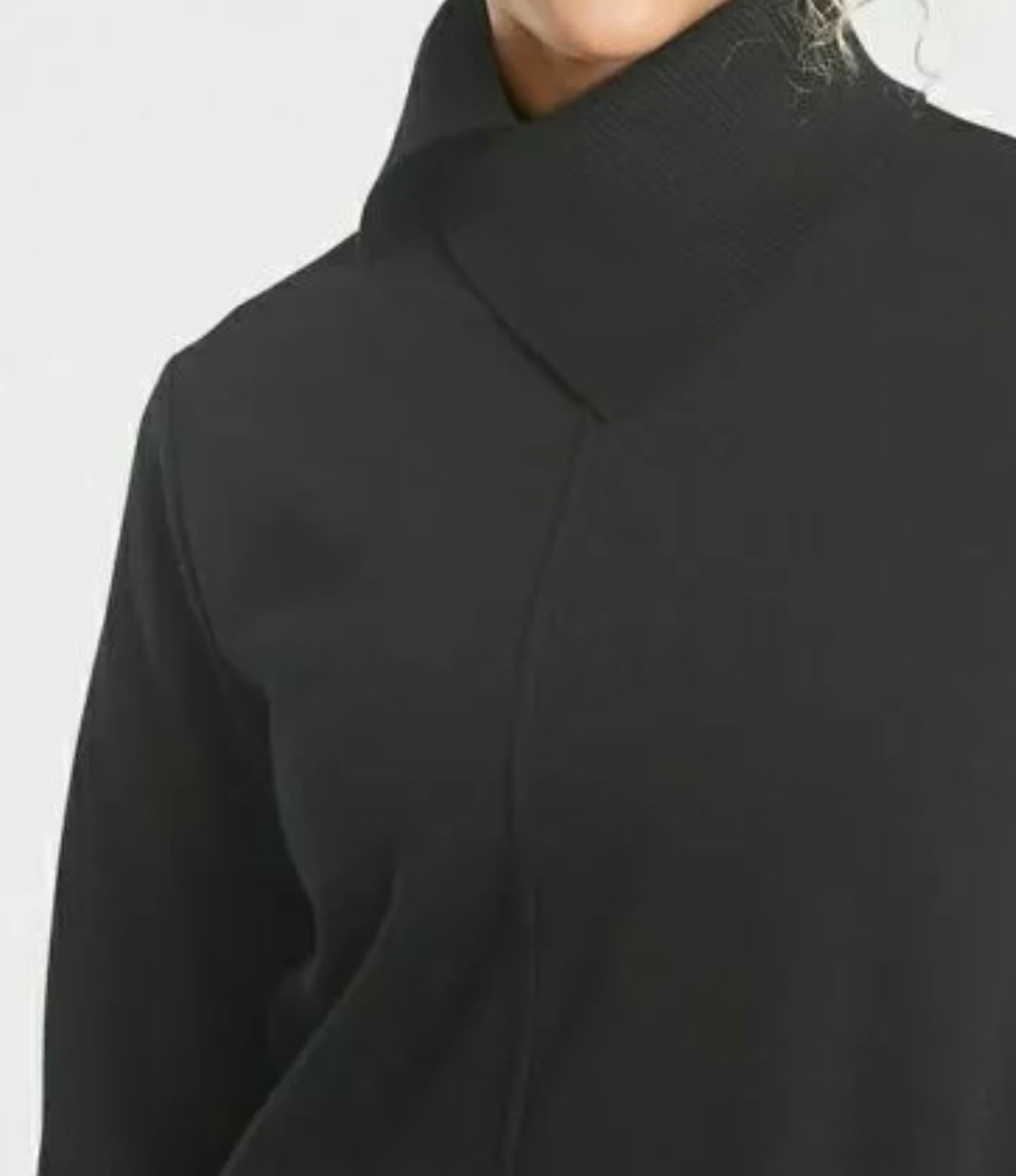 ATHLETA Cozy Karma Vela Dress, Medium Petite, Black New! B10