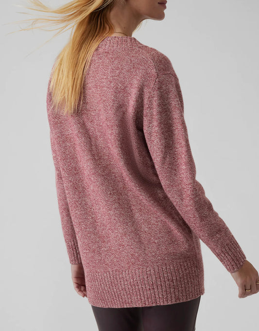 ATHLETA Vital V-Neck Cashmere Tunic, XS, New! B1