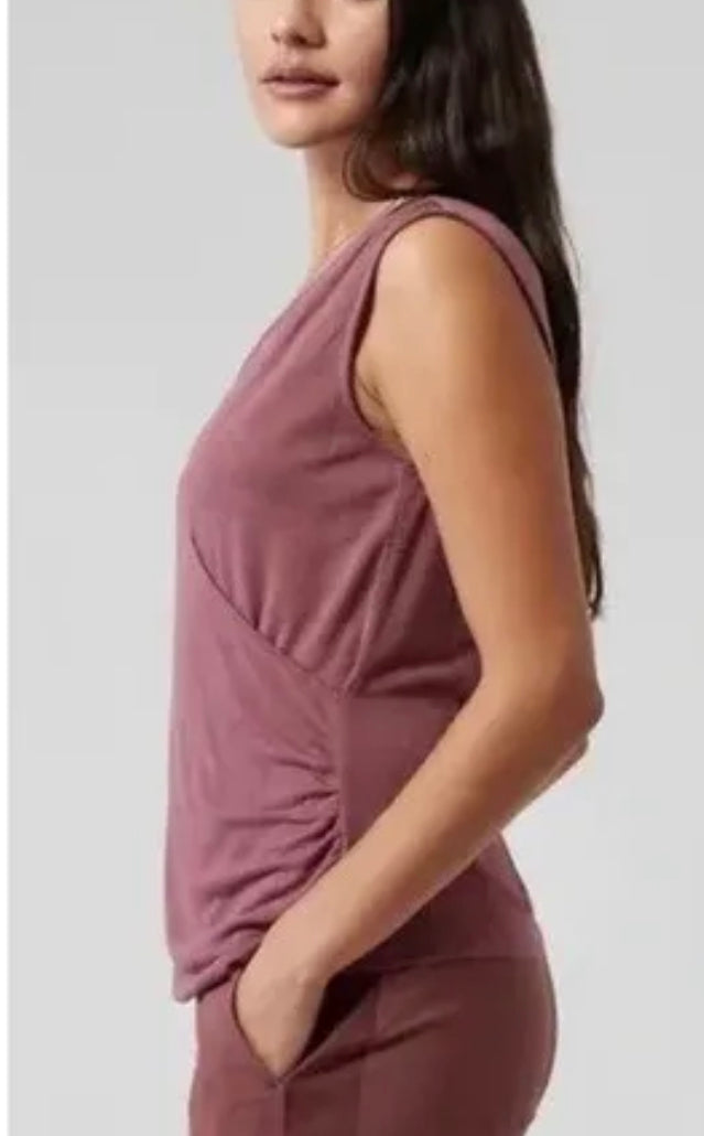 ATHLETA Breezy Wrap Tank Large, New!