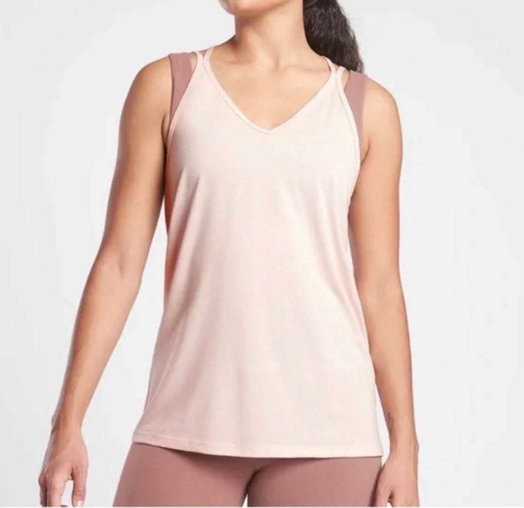 ATHLETA Posture Essence Tank, Pink Small NEW! (A2)