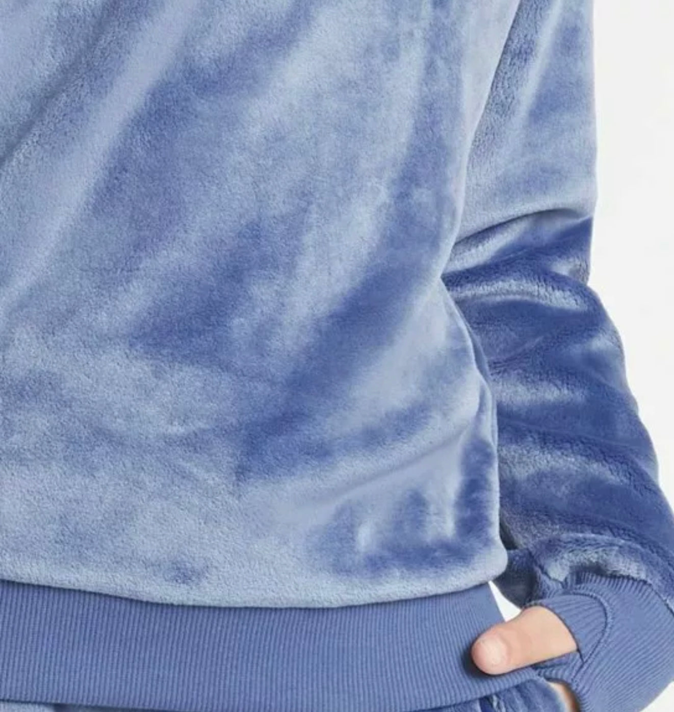 ATHLETA GIRL Feelin’ Good Crewneck Sweatshirt, Chambray Blue