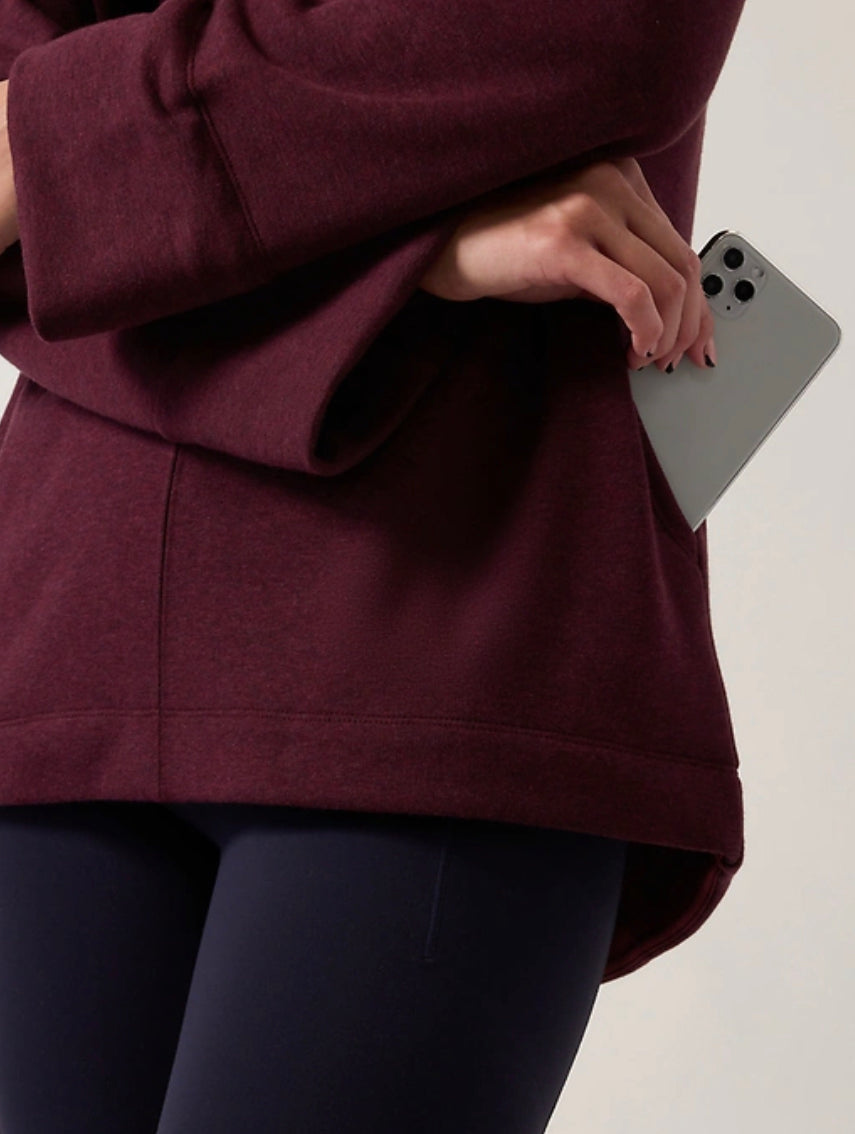 ATHLETA Cozy Karma Funnel Neck Sweatshirt
