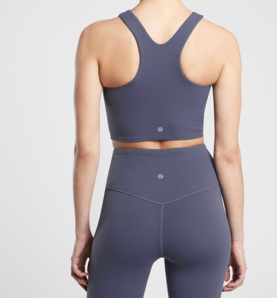 ATHLETA Conscious Crop In Powervita D-DD, Medieval Violet A11