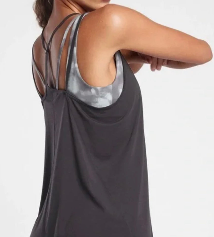 ATHLETA Posture Essence Tank, Black Small, NEW!(A2)