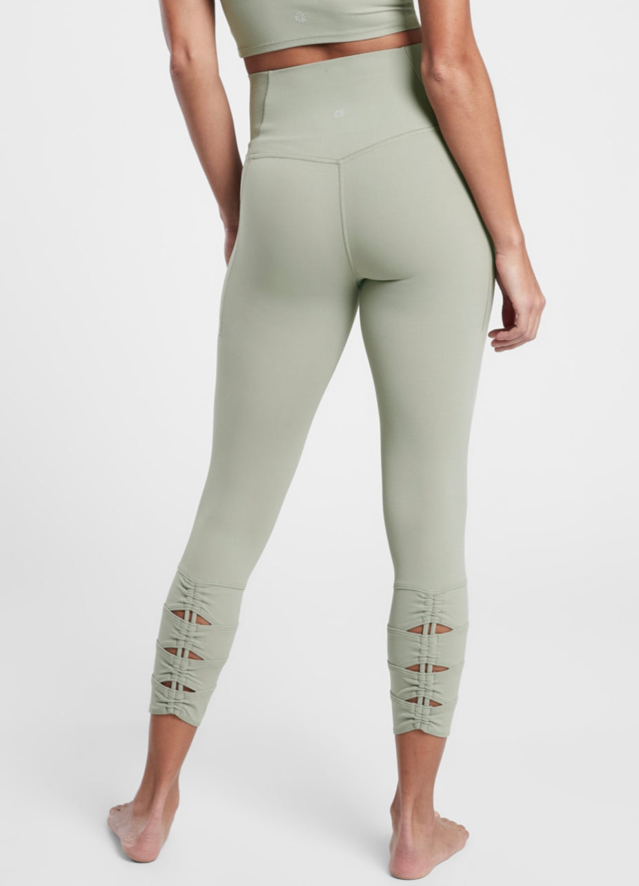 ATHLETA Salutation Stash Pocket II Cinch 7/8 Tight (NEW) XS