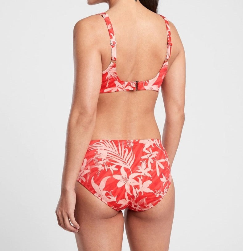 ATHLETA Bondi Bra Cup Bikini Top 36 B/C, Large Bottom, Printed, New!, A5