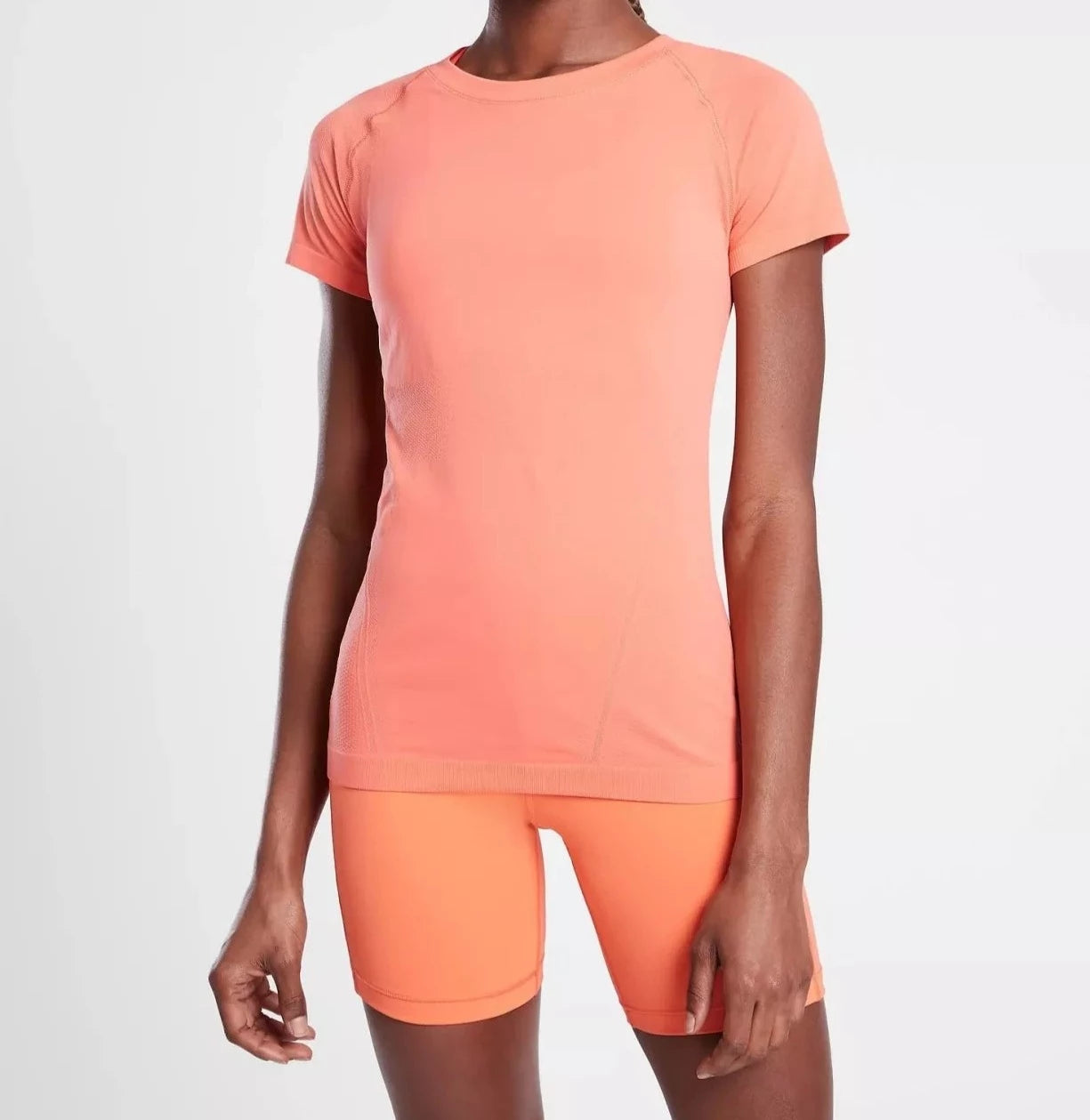 ATHLETA Momentum Tee, Island Coral Small NEW! (A2)