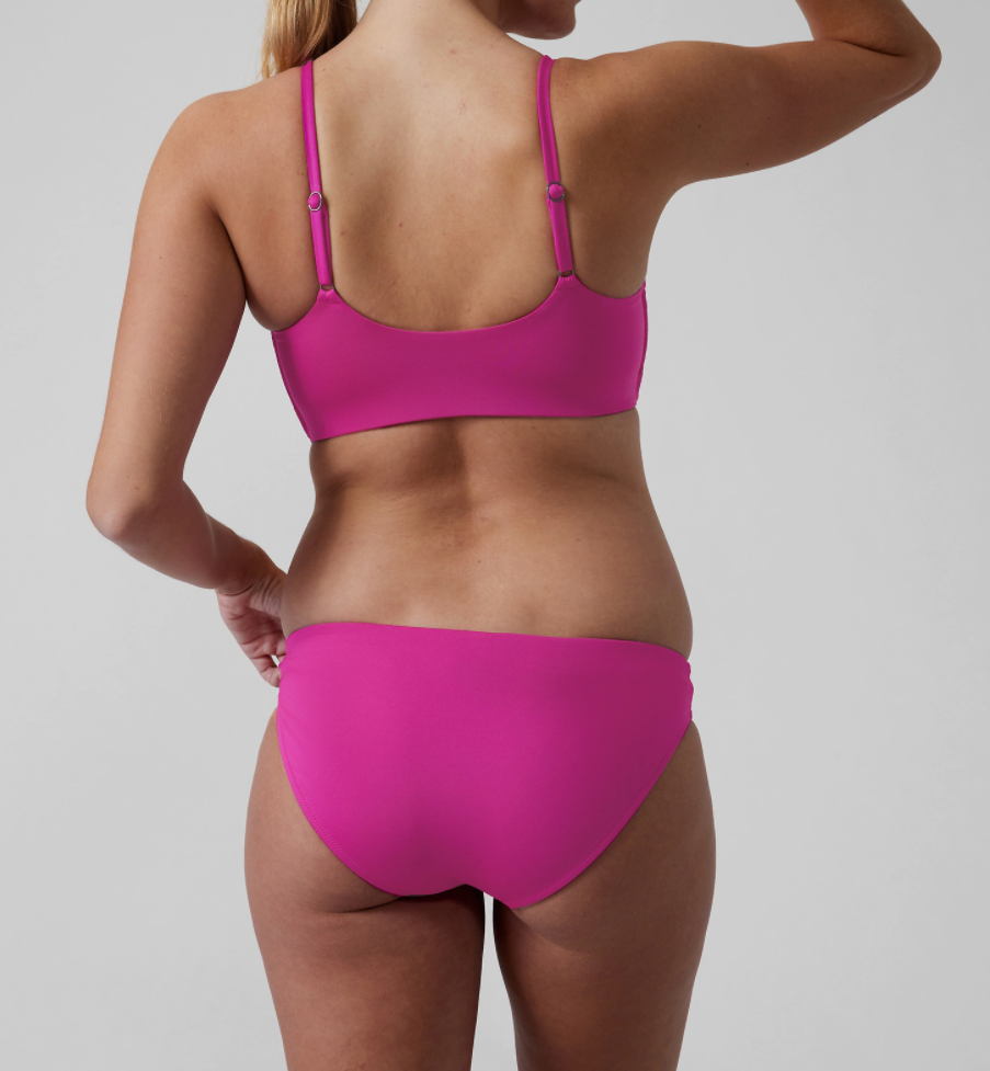 ATHLETA Scoop Bikini A-C Top & Bottom, Medium, Pink, New! , A5