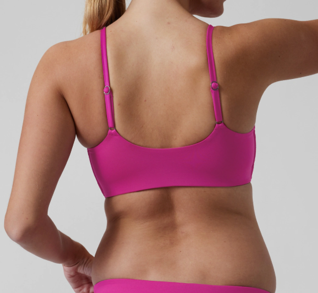 ATHLETA Scoop Bikini D-DD, XL, Pink, NEW! , A5