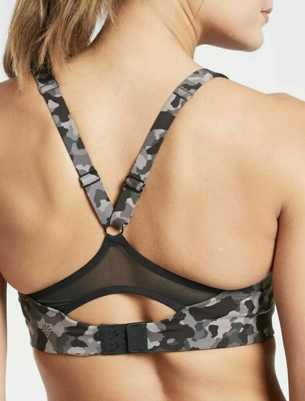 ATHLETA Advance Bra, Black Camo