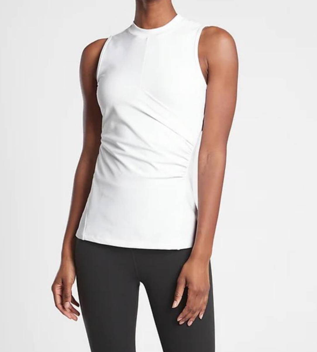 ATHLETA Bayview Tank White, Small NEW! (A1)